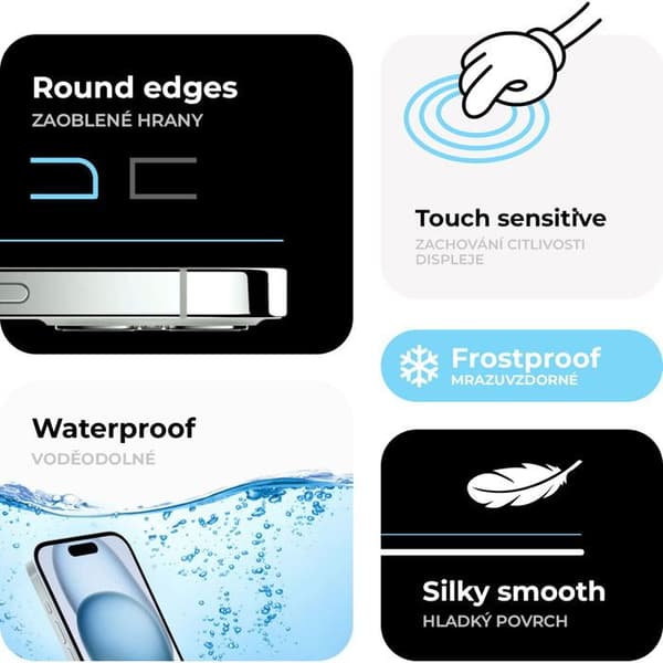 Skyddande härdat glas för iPhone 16 Pro, EXTREME EDITION med applicator för ökad hårdhet
