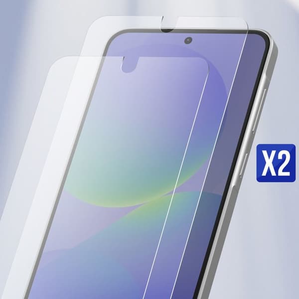 Paket med 2 st Original Samsung Transparent Skyddsglas för Samsung Galaxy A36