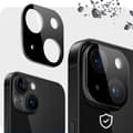 Miniatyrbild 3 av 5: Skyddande härdat glas för iPhone 15 kameraglass (kompatibel med fodral)