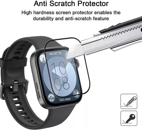 Skyddsglas för Huawei Watch Fit 3 hydrogelfilmskärm böjd i helskärm