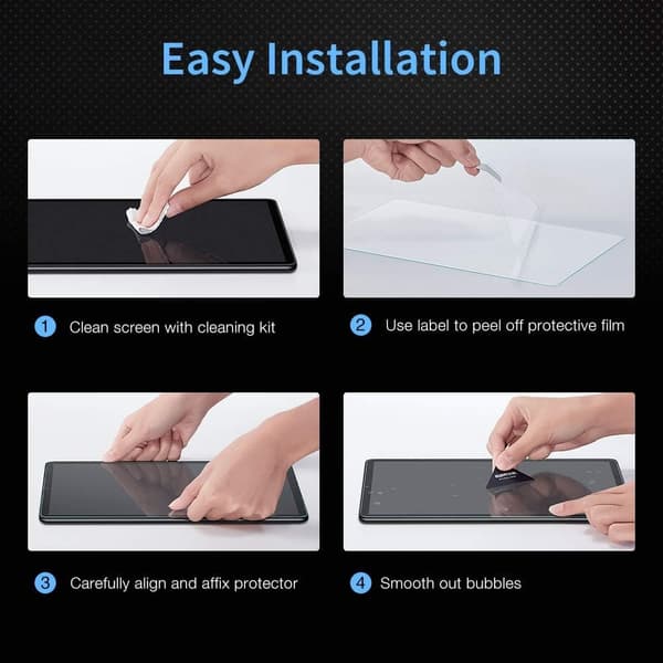 HD Transparent härdat glas för Samsung Galaxy Tab A 10.1 (2019), Hyper Responsive Touch Screen Protector, Anti-Fingerprint