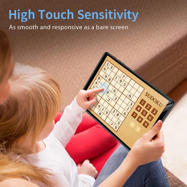 HD Transparent härdat glas för Samsung Galaxy Tab A 10.1 (2019), Hyper Responsive Touch Screen Protector, Anti-Fingerprint