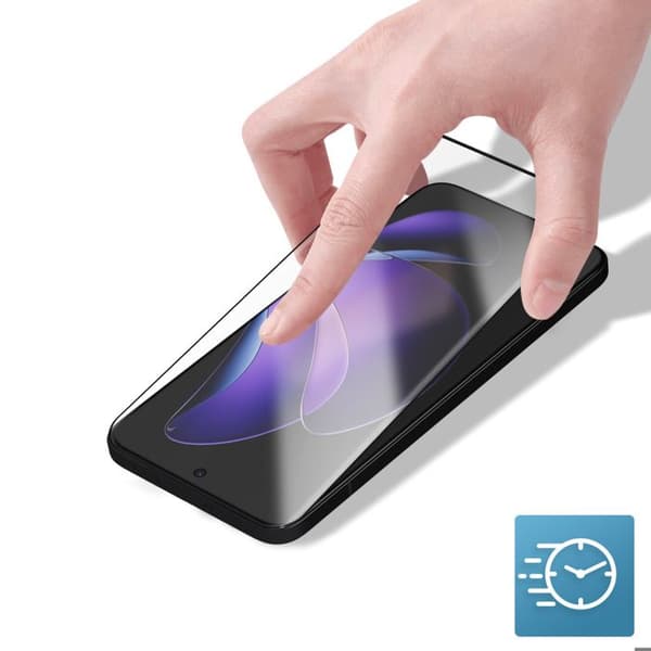 Härdat glas för Oppo Reno 13 Pro Hårdhet 9H Repbeständig Svart