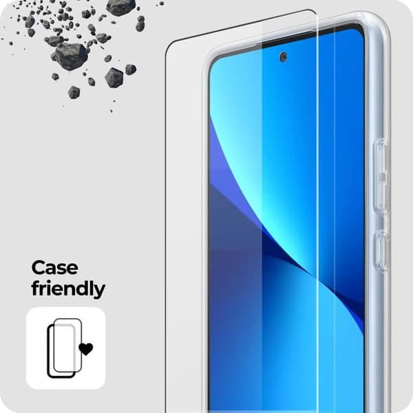 Skydd av härdat glas för Motorola Moto G54 / G54 Power, kompatibel med kamerans glasfodral