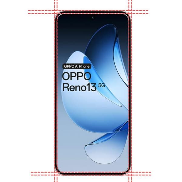Härdat Glas - Phonillico® - Oppo Reno 13 5G - Pack med 2 - Repellerande mot repor - Transparent