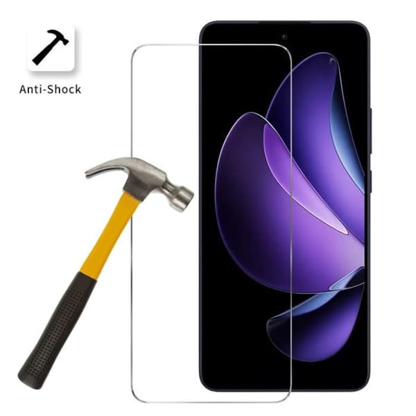 Härdat glas - Phonillico® - Oppo Reno 13 F 5G - Pack om 4 - Repningsbeständig - Skärmskydd