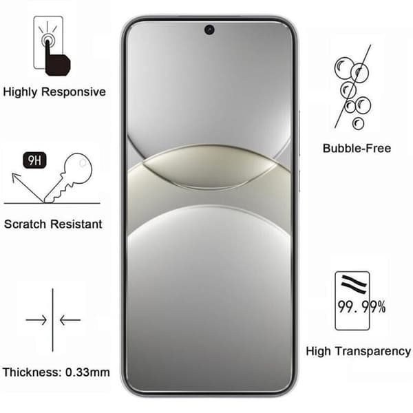 Härdat Glas - Phonillico® - Huawei Nova 13 - Paket med 4 - Repuktålig - Transparent