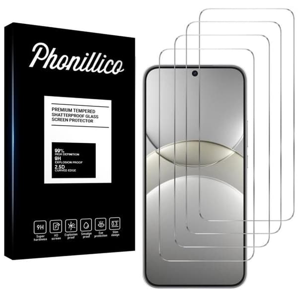 Härdat Glas - Phonillico® - Huawei Nova 13 - Paket med 4 - Repuktålig - Transparent
