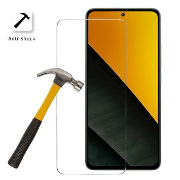 Härdat Glas - Phonillico® - Xiaomi Poco M7 Pro 5G - Paket med 4 - Repbeständig - Skärmskydd