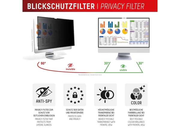 DISPLEX PRIVACY SAFE -yksityisyyssuodatin Apple iMac 24"" M1 (2021)/ M3 (2023)/ M4 (2024) -malliin M1 (2021)/ M3 (2023)/ M4 (2024)