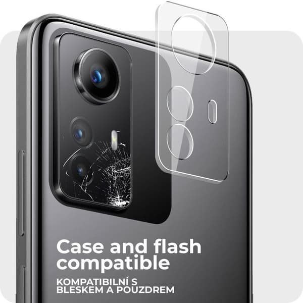 Skyddsglas i härdat glas för Xiaomi Redmi Note 12s (kompatibel med fodral)