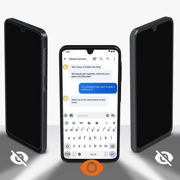 Härdat glas för Samsung Galaxy A16 Anti-spion Hårdhet 9H Transparent