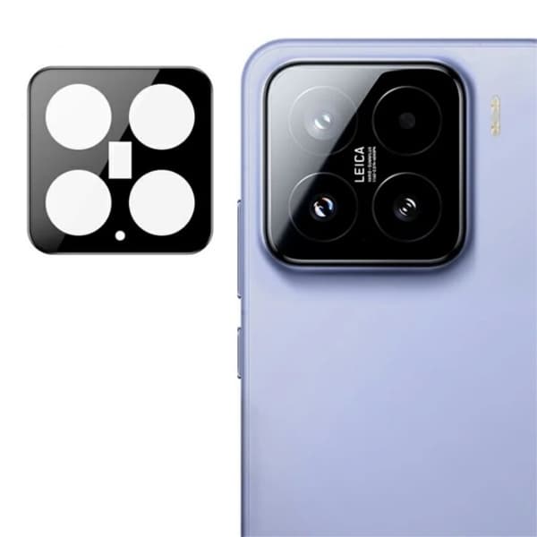 SKALO Xiaomi 15 3D Kameralinse Beskyttelsesglas - Sort