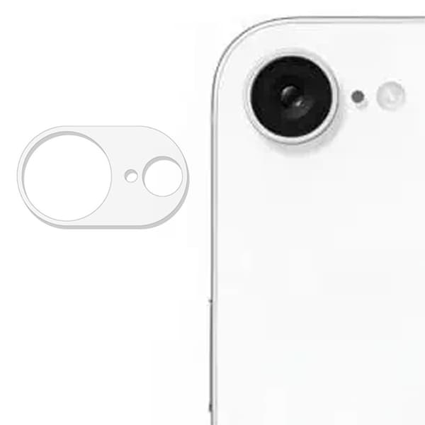 2-PAK SKALO iPhone 16e 3D Kameralinse Beskyttelsesglas - Gennemsigtig