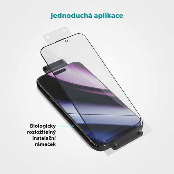 Skyddsglas Epico AntiBlue 3D med installationsram iPhone 15/16