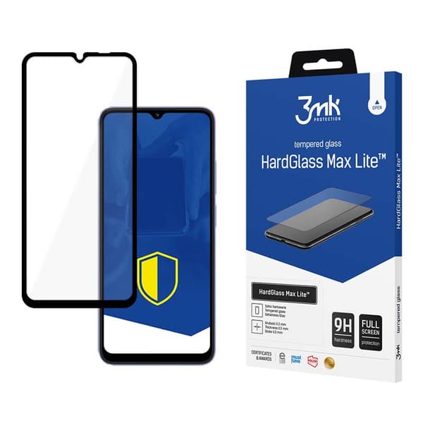 3mkHardGlassMaxLite-hærdetglastilXiaomiRedmi12C(sort)