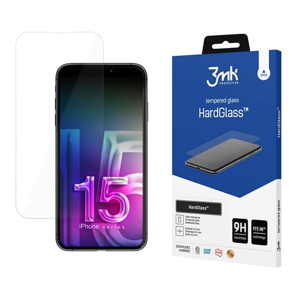 3mk HardGlass - Härdat glas för iPhone 15 Plus