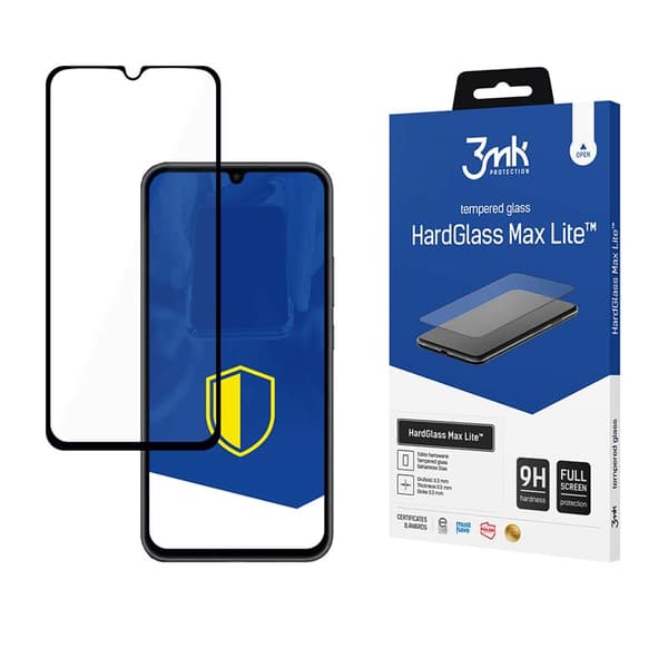 3mk HardGlass Max Lite - Hærdet glas til Samsung Galaxy A34 5G (sort)