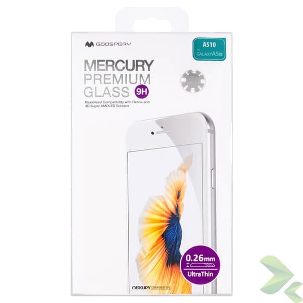 MercuryPremiumGlass-Skærmbeskytterafhærdetglas9HtilSamsungGalaxyA5(2016)