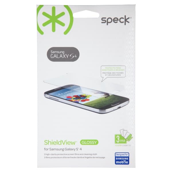 Speck ShieldView Glossy - Näytönsuoja Samsung Galaxy S4:lle (3 kpl)