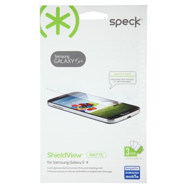 SpeckShieldViewMatte-SkærmbeskyttertilSamsungGalaxyS4(3stk)