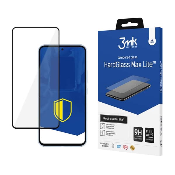 3mk HardGlass Max Lite - Hærdet glas til Samsung Galaxy A54 5G (sort)