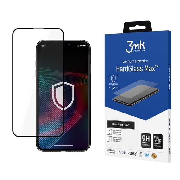 3mk HardGlass Max - Hærdet glas til iPhone 14 (sort)