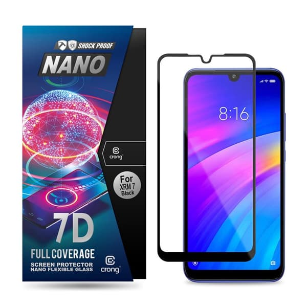 Crong7DNanoFlexibeltglas–Fulltäckandehybridskärmskydd9HXiaomiRedmi7