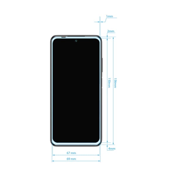 Crong7DNanoFlexibeltglas–Hybridskärmskyddmedfulltäckning9HXiaomiRedmiNote105G