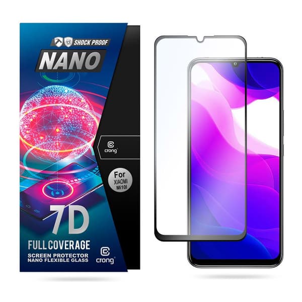 Crong7DNanofleksibeltglas–fulddækkendehybridskærmbeskytter9HXiaomiMi10Lite