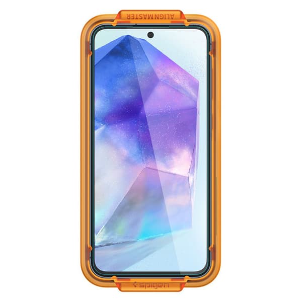Spigen Alm Glas.TR 2-Pack - Hærdet glas til Samsung Galaxy A55 5G (gennemsigtig)