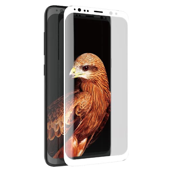 X-DoriaArmor3DGlass-Härdatglas9HskärmskyddförSamsungGalaxyS8(WhiteEdge)