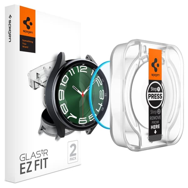 SpigenGLAS.TREZFIT2-Pack-HärdatglasförSamsungGalaxyWatch6Classic47mm(2st)