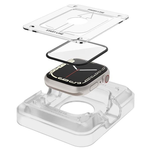 Spigen Proflex EZ FIT 2-Pack - Skærmbeskytter til Apple Watch 8/7 45 mm (2 stk)