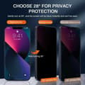 Miniatyrbild 3 av 5: 2-Pack iPhone 16e Privacy Skärmskydd Heltäckande HD Härdat Glas