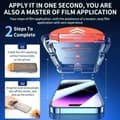Miniatyrbillede 3 af 10: Nem installation af iPhone 16e Privacy Screen Protector HD hærdet glas