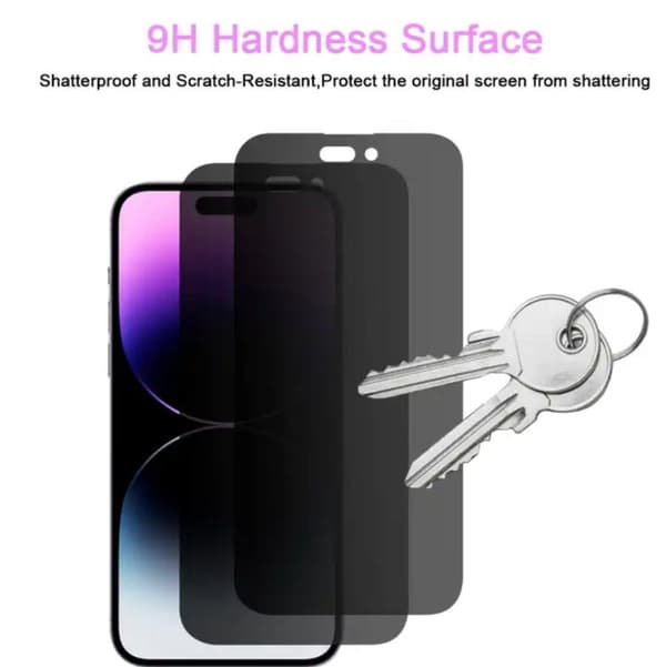 2 kpl iPhone 6/7/8 PLUS - Yksityisyys näytönsuoja karkaistua lasia