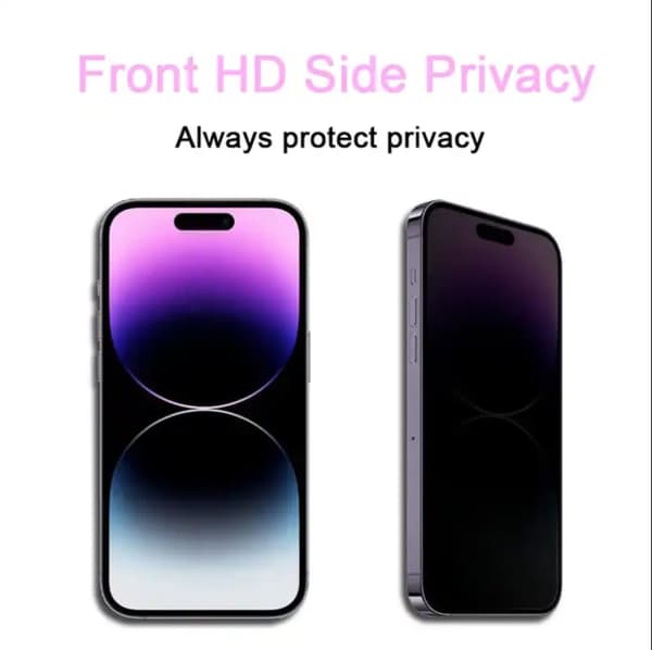 2 kpl iPhone 6/7/8 PLUS - Yksityisyys näytönsuoja karkaistua lasia