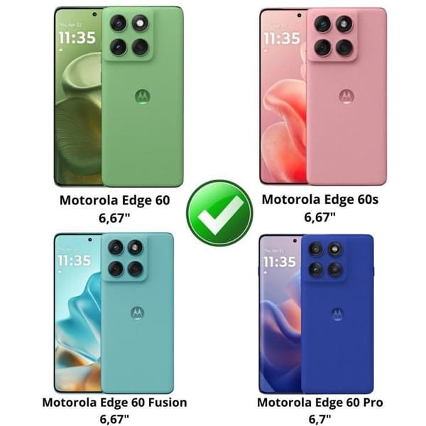 Härdat glas - Phonillico® - Motorola Edge 60/60s/60 Pro/Fusion - Paket 2 - Repellerande för repor - Transparent