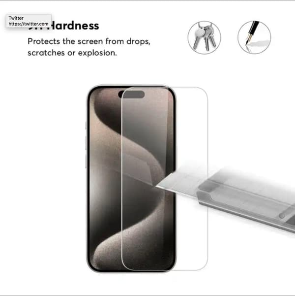 2-Pack iPhone 16 Pro - Skärmskydd i Härdat Glas