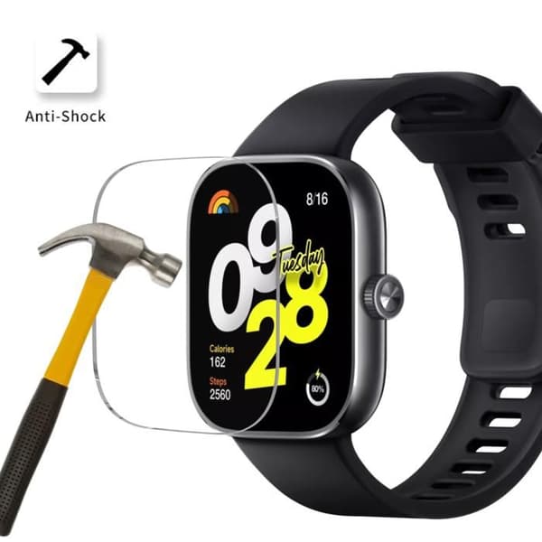 Härdat Glas för Xiaomi Redmi Watch 4 [2-pack] Skydd Film för Klocka Anti Repor Phonillico
