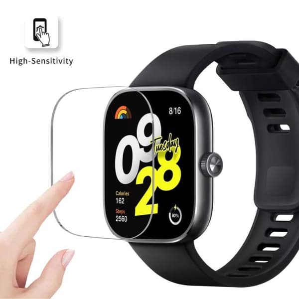 Härdat Glas för Xiaomi Redmi Watch 4 [2-pack] Skydd Film för Klocka Anti Repor Phonillico