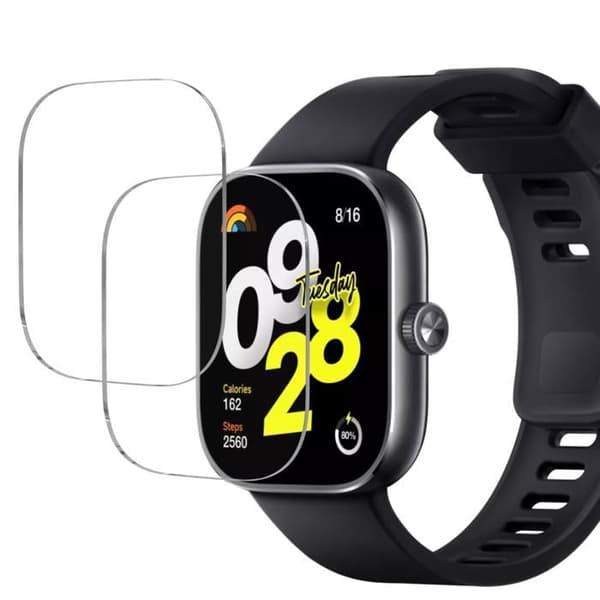 Härdat Glas för Xiaomi Redmi Watch 4 [2-pack] Skydd Film för Klocka Anti Repor Phonillico