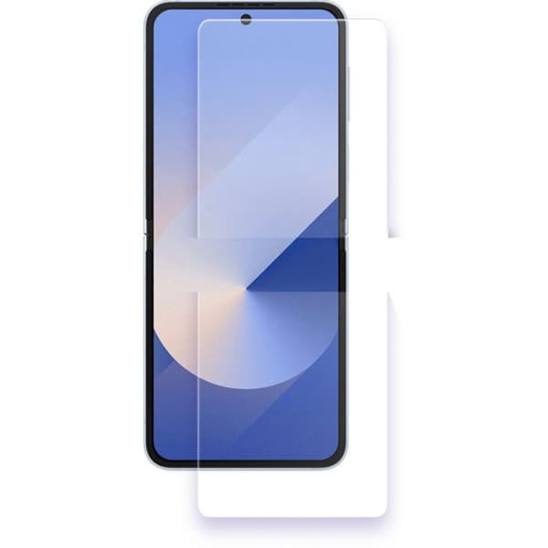 Skyddspaket för Galaxy Z Flip6 Skal i mjuk TPU och 7H härdat glas Moxie Transparent