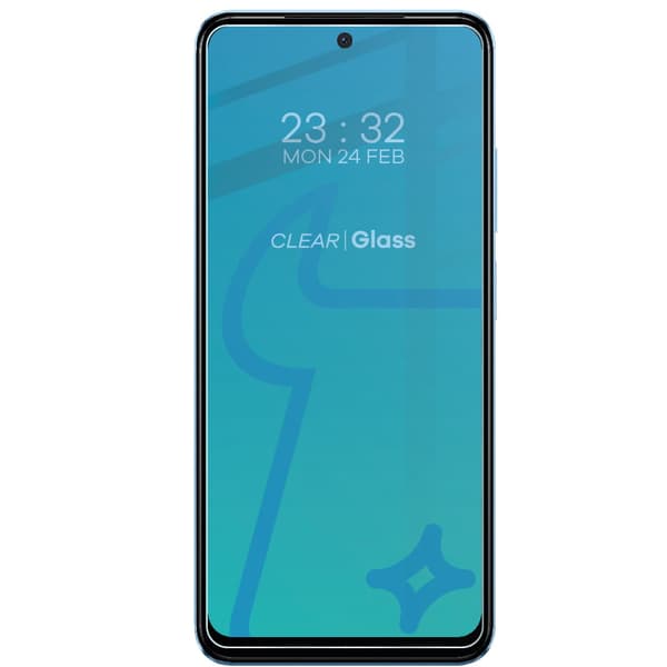 3x Glas + Kameraglas BIZON Clear 2-pack för Redmi Note 12S