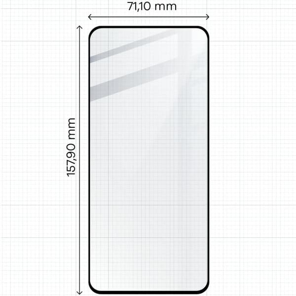 Bizon Glass Edge 2 Härdat Glas för Pixel 8 Pro, Svart