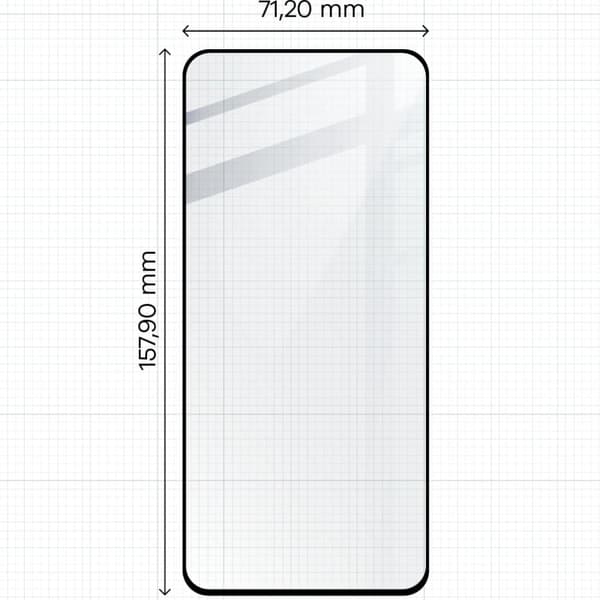 Bizon Glass Edge 2 Hærdet Glas til Xiaomi 13T / 13T Pro, Sort
