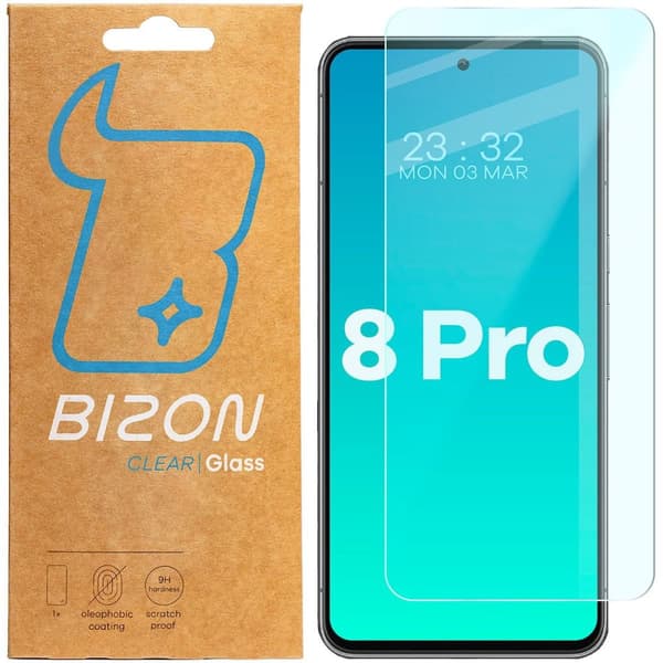 Bizon Glass Clear 2 Hærdet Glas til Pixel 8 Pro