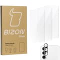 Miniatyrbild 1 av 6: 3x Glas + Kameraglas BIZON Clear 2-pack för Galaxy S23 FE