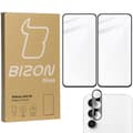 Miniatyrbild 1 av 6: 2x Glas + Kameraglas BIZON Edge 2-pack för Galaxy S23 FE